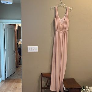 SHOW ME YOUR MUMU softest pale pink maxi dress.